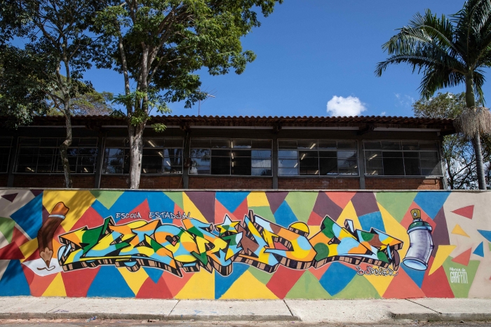 Fábrica de Graffiti recupera muros de escola e creche públicas em distrito da Zona Leste de São Paulo